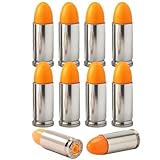 ST Action Pro 9mm Snap Caps - 10-Pack Inert Dummy Rounds for Dry Fire, Reloading & Malfunction Drills, Nickel Casing, Orange UV Insert, Veteran-Owned, Assembled in USA