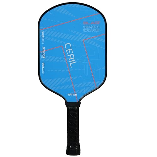 TANSO Ceril Blast T700 Pickleball Paddle (High Grit Surface Carbon Fibre Pickleball Paddle, 13mm Thick Hexa Core, Elongated 419mm for Powerful Performance)