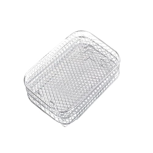 Rejilla accesorio freidora aire – Estante multicapa de acero inoxidable 304, compatible con DZ201 | Soporte tostadas y deshidratador para freidora doble cesta, herramienta de cocina práctica
