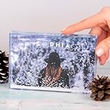 Wanapix | Bola de Nieve Personalizable con Foto | Globo de Nieve Personalziado con Fotos y Texto | Relleno de Copos de Nieve | Regalo Navidad Original | 10 x 15 cm