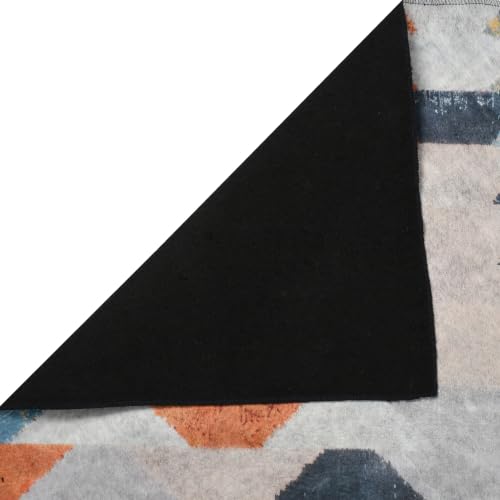 Image of Cotton Bolls Textiles Rugs for Living Room 5x7 Feet Large Size | Lightweight Foldable Carpet for Bedroom & Hall | Easy to Handle During Daily Cleaning | Travel Friendly Printed Rug | Multicolor