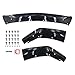 3-PC Front Lip Spoiler Kit for 2024-2025 Ford Mustang S650 GT/EcoBoost - Gloss Black ABS Plastic Chin Splitter & Diffuser Protector, Excludes GT Performance Pack/Dark Horse
