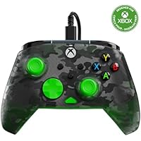 Turtle Beach Rematch Core Green and Ghost Black Camo Wired Gaming Controller with Audio Controls, Rumble Motors and Impulse Triggers &ndash; Licensed for Xbox Series X or S, Xbox One and Windows PCs