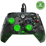 Turtle Beach Rematch Core Green and Ghost Black Camo Wired Gaming Controller with Audio Controls, Rumble Motors and Impulse Triggers – Licensed for Xbox Series X or S, Xbox One and Windows PCs