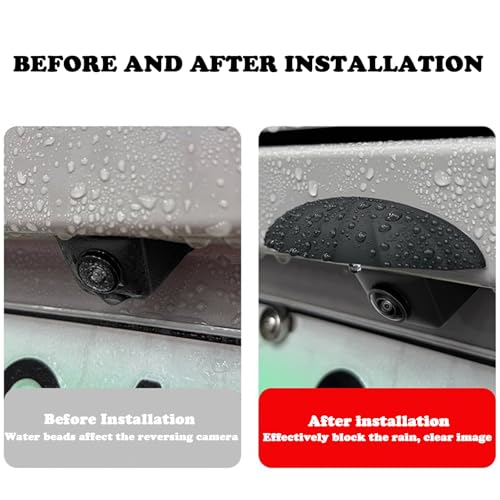 Image of Car Rear View Camera Cover, Anti-Rain Car Reversing Cameras Protection, Silicone Modification Protective Sticker for Car Camera, Non-Destructive Installation for Most Cars