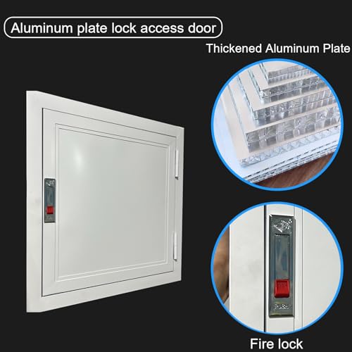 Acceso a tuberías y conexiones de pared mediante panel estanco con llave de 55x55 cm 5