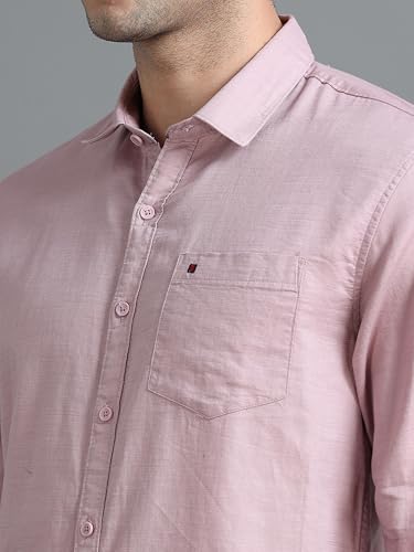 Image of COOL COLORS Men's Solid Slim Fit Casual Shirt | Breathable Soft Fabric | Spread Collar | Stylish Modern Comfort | Office, Party, Weekend Essential