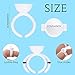 1000 Pcs Glue Rings for Eyelash Extensions Lash Rings Disposable Lash Glue Rings for Beauty Salons Lash Glue Holder Lash Fanning Glue Cups Eyelash Extension Supplies (Round Style)
