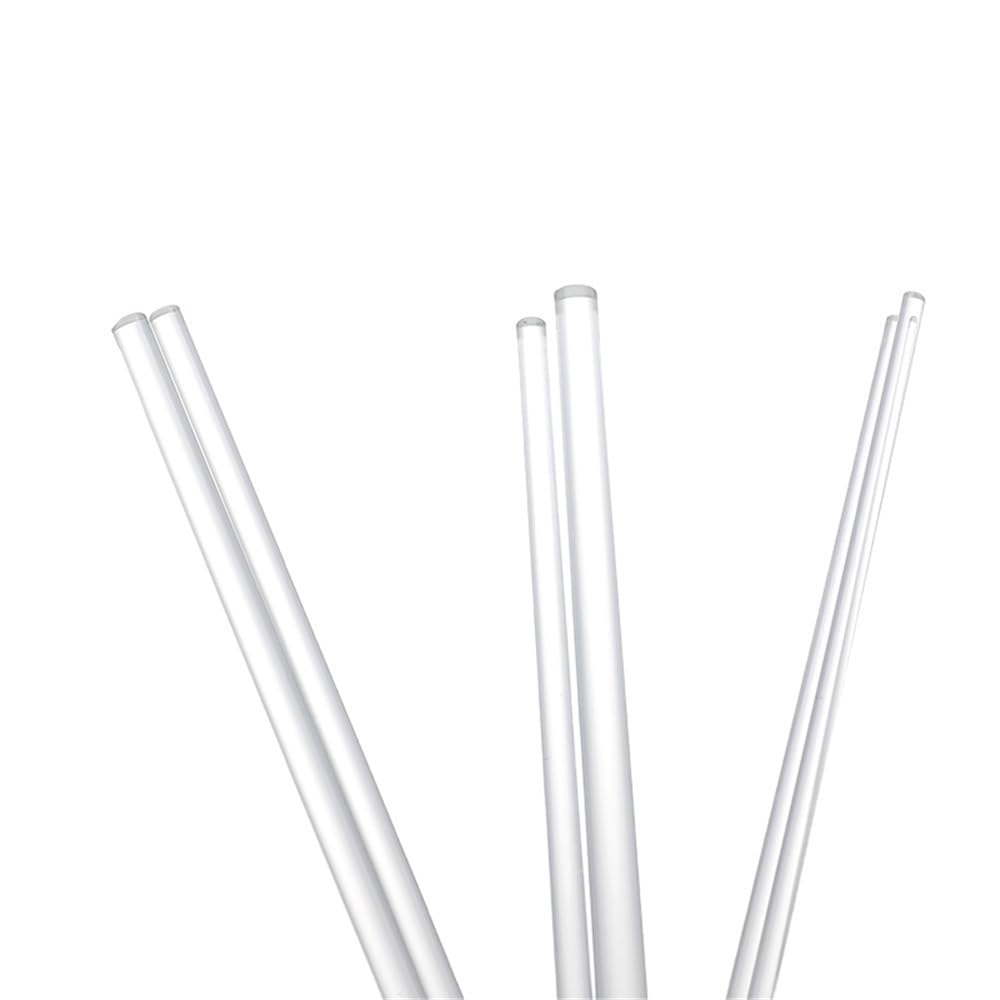 Asta di miscelazione Aste di agitazione trasparenti a testa tonda da 100 pezzi, asta drenaggio in vetro, for attrezzature laboratorio ad alto borosilicato(6X250mm)