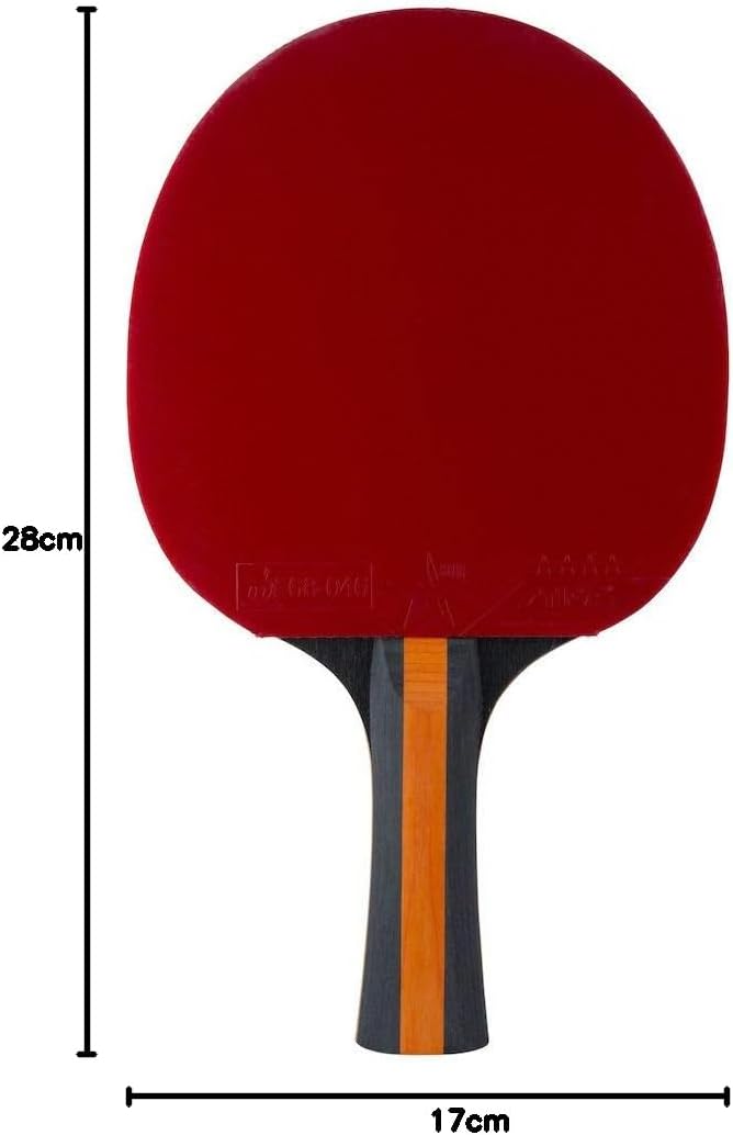 STIGA Vision 4-Star Table Tennis Bat, Black/Red