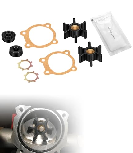 Utility Pump Repair Kit for Trupow PAS-30 & PDS-30, Replaces 555706 555713, Fits 1/10 HP & 1/12 HP 330 GPH Transfer Pumps, Upgraded XNBR Impellers with Brass Hub, Fits Dayton, Pony Pump, Drummond