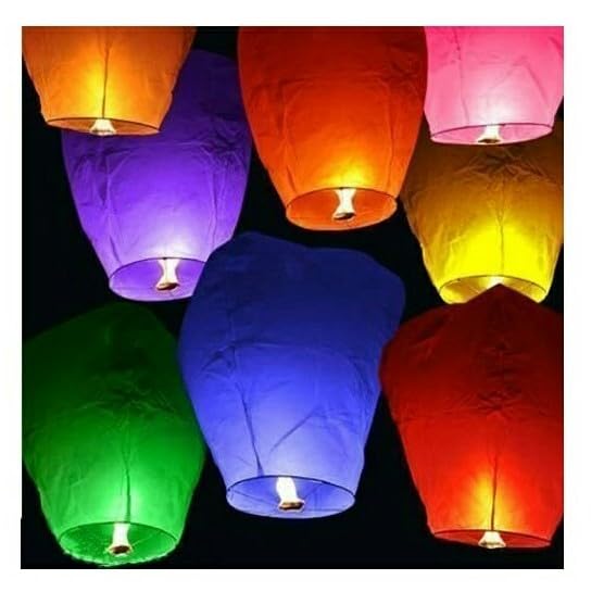 Indian Sky Lanterns (5 Pack) 100% Biodegradable No Assembly Required - Beautiful Lantern for Weddings, Birthdays, Parties,Memorials and Much More
