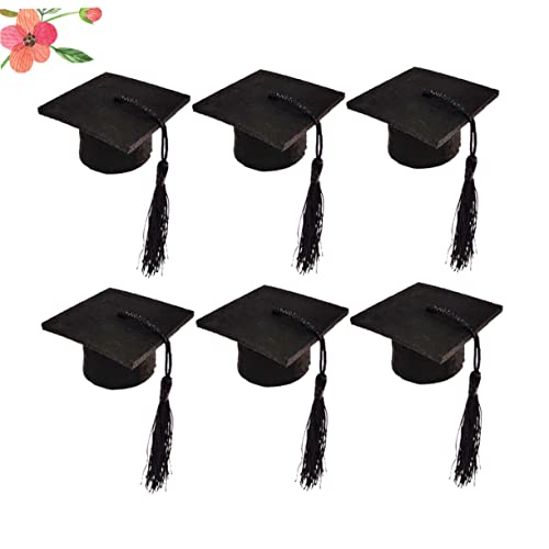 Hemobllo 12 Piezas Unidades Mini Gorro Doctoral con para Decoración de Botellas y Cerveza Fiestas de Graduación - imagen 6