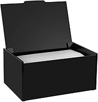 Vista 1 de rejomiik Soporte de hojas para secadora de acrílico, dispensador de hojas con tapa, para lavandería, suavizante, organización de almacenamiento