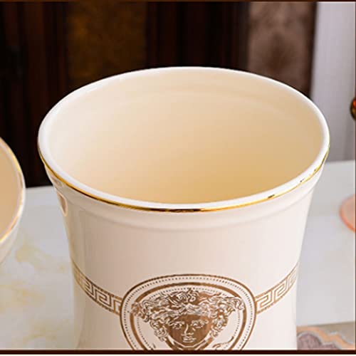 Caneca de basura retro mini decorativa para baño miniatura 3
