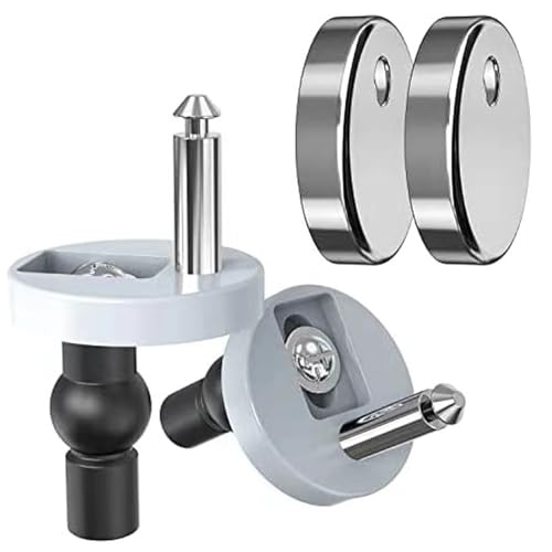 2 Pack Toilet Seat Fixings - Quick Release Toilet Seat Fixings, Universal Fittings for Toilet Seats