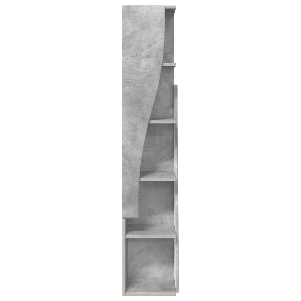 Genérico Armario de Esquina Gris Concreto 27,5x27x140cm,Mobiliario,Armarios y Almacenamiento,Taquillas y armarios de Almacenamiento,Gris,889868