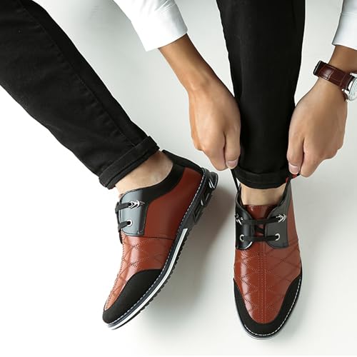 Men's Dress Shoes Oxfords Slip on Classic Modern Formal Leather Shoes Casual Loafers Non Slip Business Work Office Shoes2