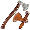 Fellmark Damascus Steel Axe Retk Bushcraft Axe With Sheath Carbon Steel Wooden Hatchet For Chopping Wood With Rosewood Handle Camping Hand Axe