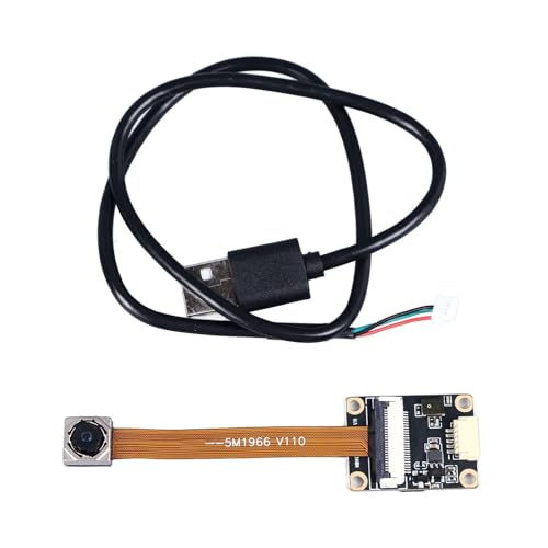 Image of 5MP 2K USB Camera Module with 120 Degree Wide Angle, Distortionless Built in Microphone for Laptop, Suitable for All in One Notebook Industrial Equipment, Connect via USB Port