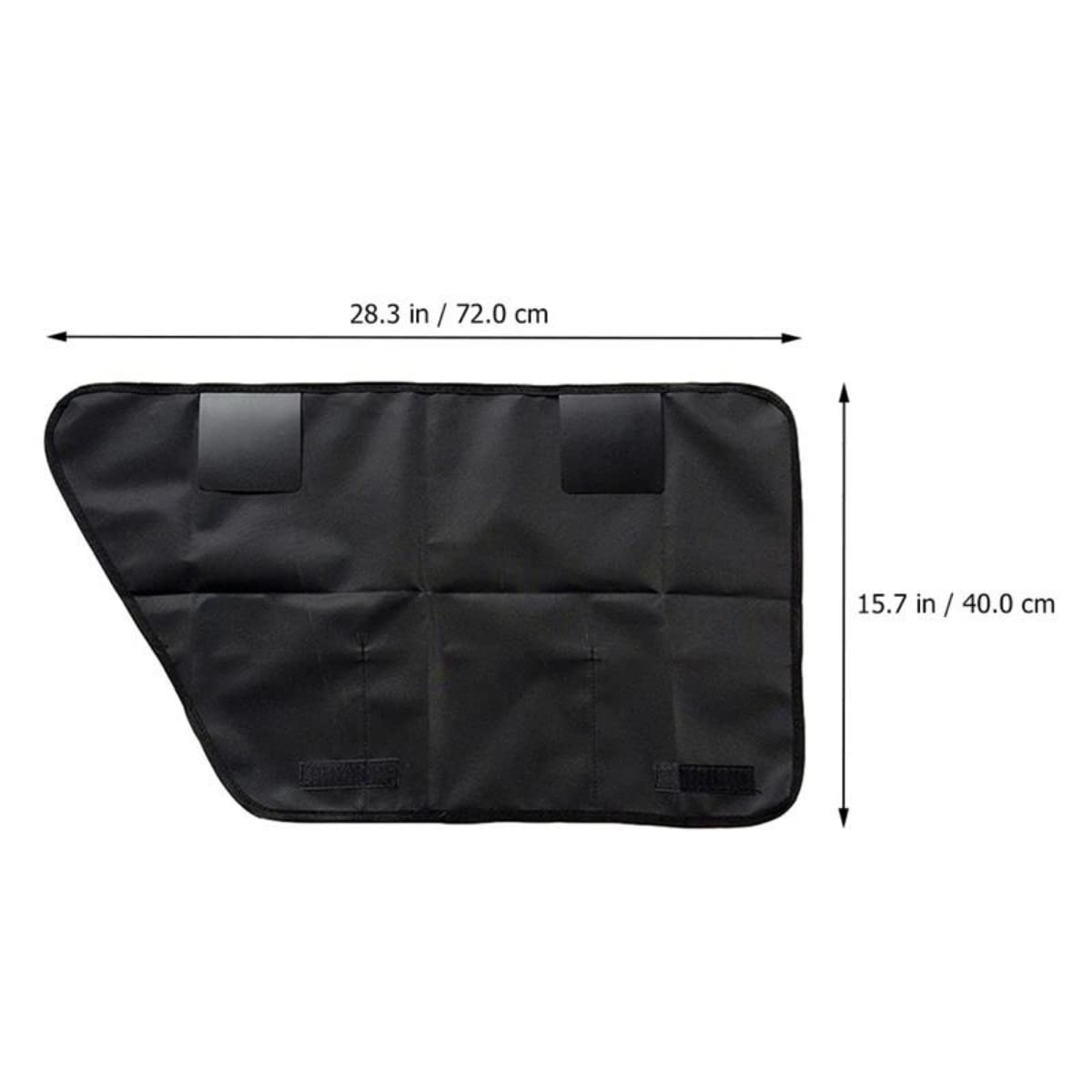 Paquete de 2 protectores de puerta de coche para perros – Protector de asiento trasero antiarañazos – Tela Oxford, negro – Suministros para mascotas – Accesorios de coche para perros
