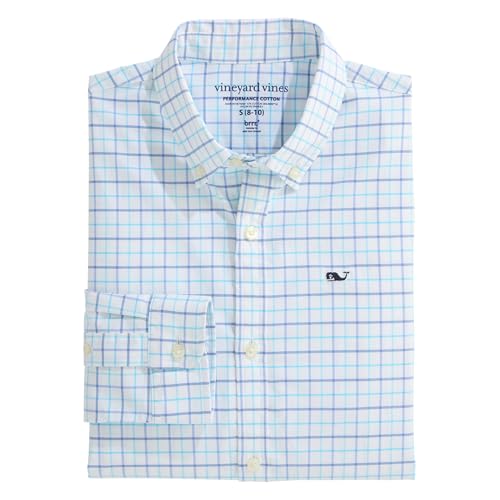 vineyard vines Boys Moorings Tattersall Performance Cotton Shirt3