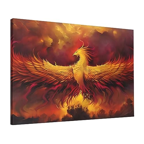 Phoenix fantastique toile murale pour salon moderne impression sans cadre