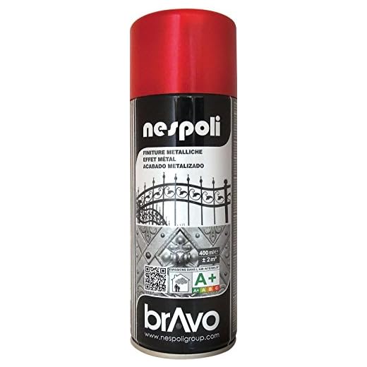 AEROSOL Peinture Rouge - Peinture Pro à effet Métallisé - 400ml