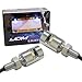 iJDMTOY (2 12V Xenon White 5730-SMD Bolt-On LED License Plate Lights for Car Truck ATV Motorcycle Bike, etc (Chrome Finish)