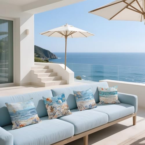 Coussin de jardin humide ? Solution : housse imperméable 50x50 velours bleu Q-323 - 4