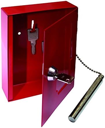 For Demand SKSECCM Emergency Key Holder with Glass Door and Hammer, 2 Hooks, 1 kg Weight, 120 mm Width x 34 mm Height x 150 mm Length External