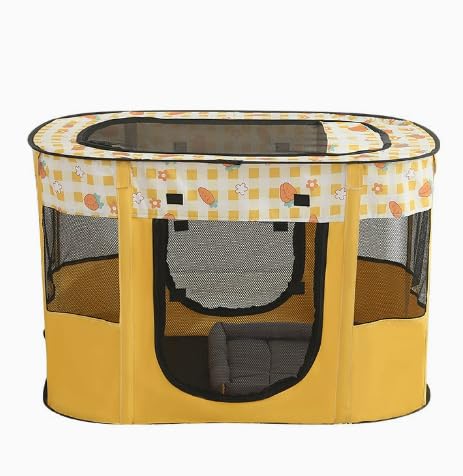 Nimblyne Welpenauslauf Tierlaufstall, 70x55x40cm Faltbar Welpenlaufstall Tierlaufstall Laufstall Hund Katze, Oxfordgewebe, Haustierzaun für Hund, Katzen, Hasen & Kleintiere im Innen und Auße