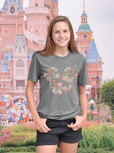 Image of Magic Kingdom Castle Shirt Holiday Short Sleeve Boho Clothes for Women