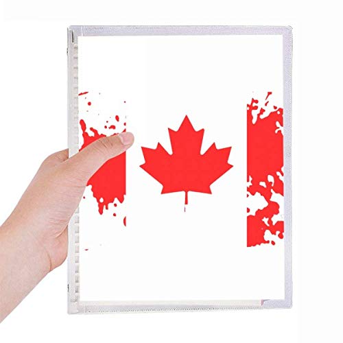 Cahier à spirale Canada rechargeable A5 avec couverture rigide feuille d'érable
