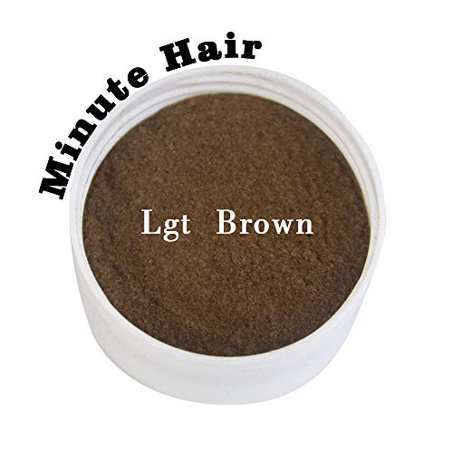 Hair Building Fibers Light Brown 57 Grams (2 oz) Minute Hair Refill Hair Loss Concealer That You Can Use for Your Bottles From Competitors Like Toppik, Xfusion (Light Brown)