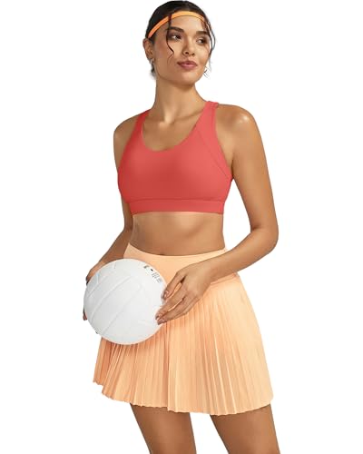 Image of RUNNING GIRL Sports Bras for Women,Seamless Strappy Sports Bra High Support Crisscross Back with Removable Pads