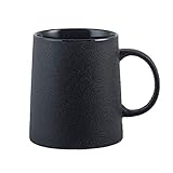  Tumblre Tasse à café Gommage personnalité Tasse en céramique grès Noir rétro Lait Tasse à thé Tasse Simple