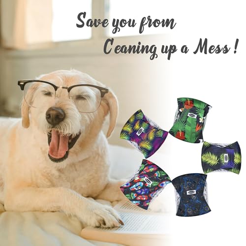 Image of Tuiskusa Male Dog Diapers, High Absorbing Dog Belly Bands for Male Dogs, Washable Reusable Dog Male Wraps(5 Pack)