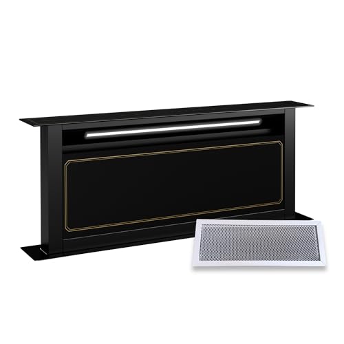 Klarstein Extractor de Encimera - Campana Cocina A++ Eficiencia, 720 m³/h, Silencioso 52 dB, Panel Táctil, Filtros Lavavajillas, Led, Negro