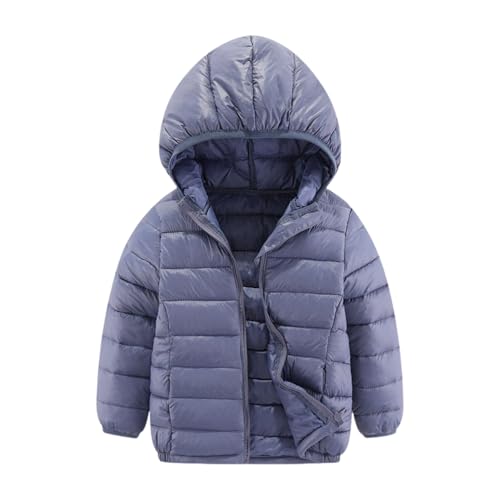 KSADZAIE Puffer Jacket Boys Girls Hooded Lightweight Winter Coat Size 4-12