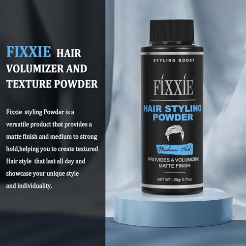 Hair Styling Powder, Hair Volume Powder, Natural Matte Look Hair Powder, Texturising, Volumising Mens Hair Product (20 Gram Bottle, Strong Hold Styling Powder) - Image 4