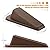 Crosize Door Stoppers for Floor Rubber Door Stop Wedge, Door Gaps and Prevent The Lock-Outs,Floor Sturdy Stackable Door Stop for Carpet Heavy Duty Door (3 Pack, Brown)