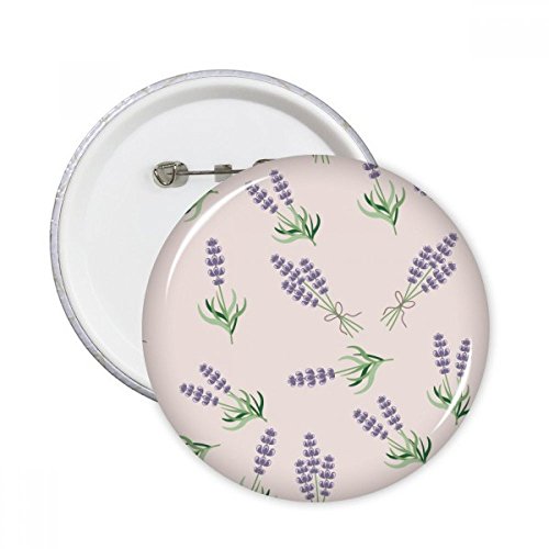 Badge bouton fleur bleu lavande pour personnaliser vos vestes et sacs au quotidien