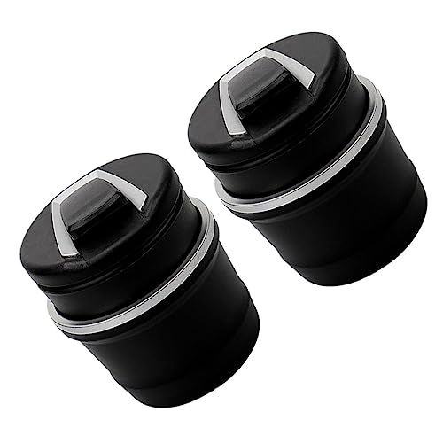 ELAYARD 2pezzi Posacenere Per Auto Multifunzionale Con Coperchio e Luce Led Per Uso Auto Ufficio e Casa Design Pratico e Portatile Antivento e Antiodore