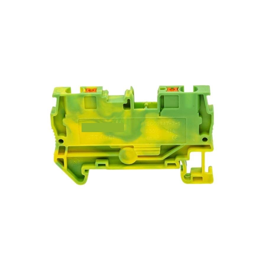 PT4-PE プッシュイン グランド フィードスルー 保護 アースストリップ プラグ ワイヤー 電気コネクタ DIN レール ターミ