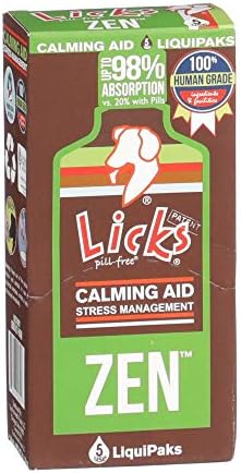 Licks Dog Zen Calming Aid Supplements - 5-use (Roasted Chicken Flavor)