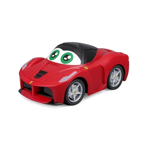 Bburago Junior - My First Rc Ferrari - Modellino Realistico Auto Radiocomandata, Controllo Totale Con Volante, Luci E Suoni Realistici, Licenza Uffici