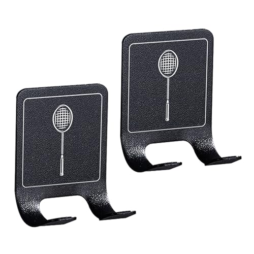 BUBEFSKD Organizadores De Raquetas Montados En La Pared Montaje Adhesivo Protectores Acero Inoxidable Ahorro Espacio Equipo Deportivo Fácil Alquilar Gancho para Accesorios Deportivos