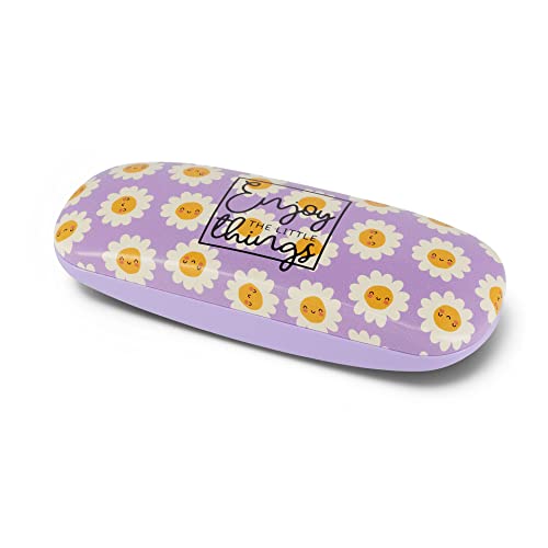 Legami - Funda para gafas y bolígrafos, cierre de resorte, 16,5 x 3,5 cm, Tema Daisy