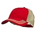MG Cotton Twill Wash Trucker Cap - Red Khaki OSFM